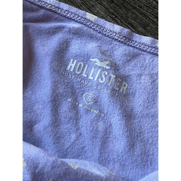 Hollister Must-Have top lavender floral v-neck adjustable straps daisy print - Picture 7 of 8